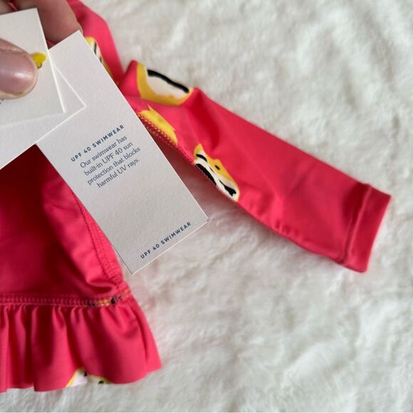 TEA 9-12 Months Ruffle Rash Guard NWT - Picture 9 of 12